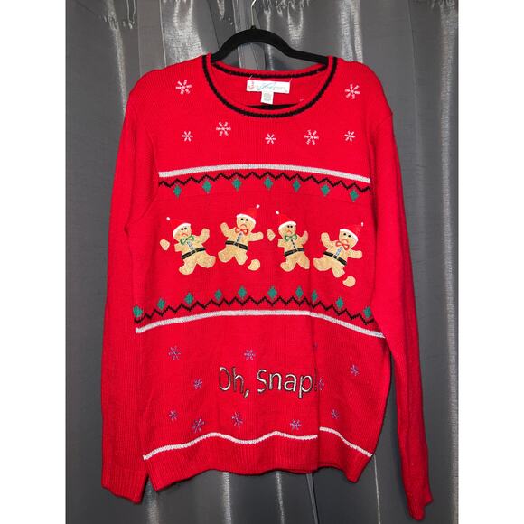 Ugly Christmas Sweater Xmas Size Large - Picture 1 of 3